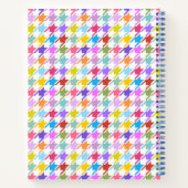 Carnet Multicolor Houndstooth+Motif blanc (Dos)