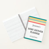 Carnet Multicolor Obtenons Planner de Baby shower de plag (Intérieur)