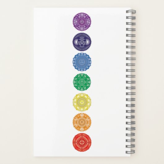 Carnet multicolore Chakra Mandala (Verso)
