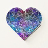 Carnet multicolore Crystal Heart (Dos)