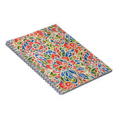 Carnet Multicolore Paisley Imprimer Motif Batik (Côté Droit)