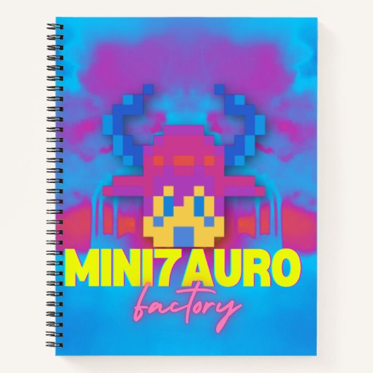 Carnet multicolored bull (Devant)