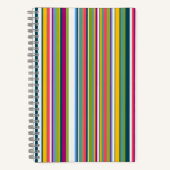 Carnet Multicolour Vertical Striped notebook  (Recto)