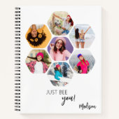 Carnet Multiphoto Collage JUSTE APRÈS VOTRE Nom Personnal (Devant)