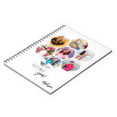 Carnet Multiphoto Collage JUSTE APRÈS VOTRE Nom Personnal (Côté gauche)