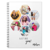 Carnet Multiphoto Collage JUSTE APRÈS VOTRE Nom Personnal (Devant)