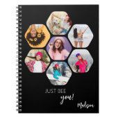 Carnet Multiphoto Collage JUSTE APRÈS VOTRE Nom Personnal (Devant)