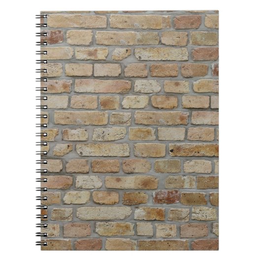 Carnet Mur de briques marron Un design original  (Devant)