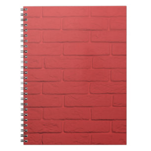 Carnet mur de briques rouges