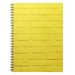 Carnet mur en brique jaune