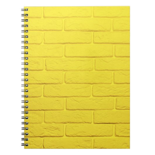 Carnet mur en brique jaune (Devant)