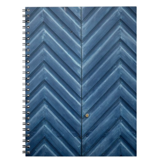 Carnet Mur en chevron bleu (Devant)