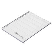 Carnet Mur gris minimaliste moderne professionnel (Côté gauche)