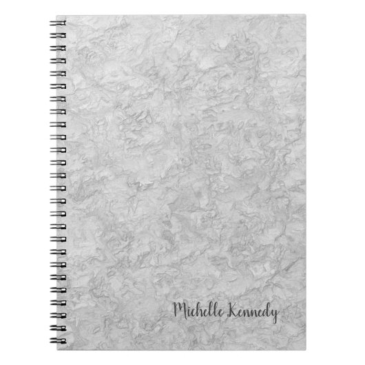 Carnet Mur gris minimaliste Professionnel Moderne (Devant)