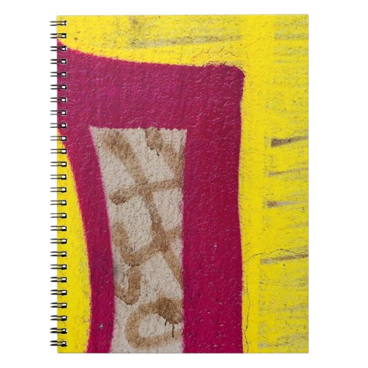 Carnet Mur jaune et rose (Devant)
