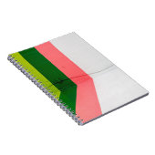 Carnet Mur peint blanc, rose, vert et jaune (Côté Droit)