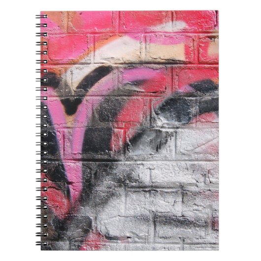 Carnet Mur peint rouge et blanc (Devant)