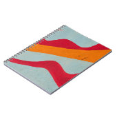 Carnet Mur peint rouge et jaune (Côté gauche)