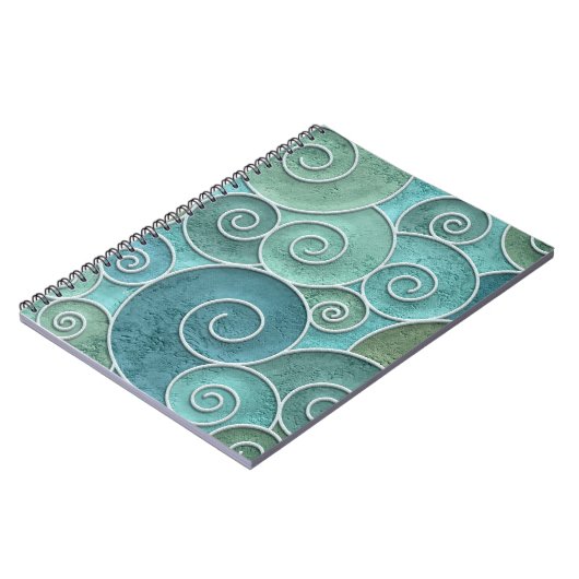 Carnet Mur plâtre texture transparente avec motif tourbil (Côté gauche)