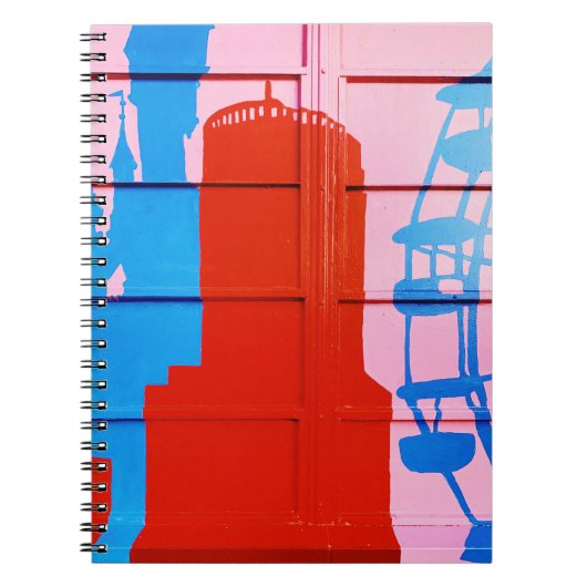 Carnet Mur rouge peint (Devant)