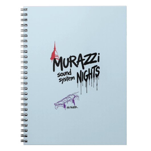 Carnet Murazzi Sound System Nights - Édition Drip Spray (Devant)