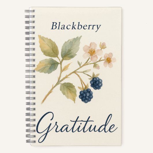 Carnet Mûre — Gratitude (Recto)