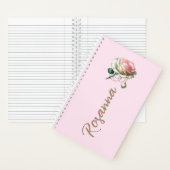 Carnet Murmures de juin – Marque-page Rose & Perle (À l'intérieur)