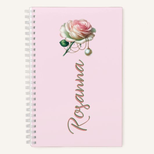 Carnet Murmures de juin – Marque-page Rose & Perle (Recto)