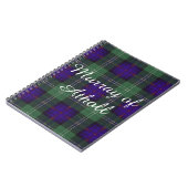 Carnet Murray de tartan écossais de kilt de plaid de clan (Côté gauche)