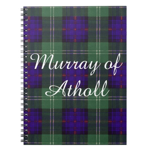 Carnet Murray de tartan écossais de kilt de plaid de clan (Devant)