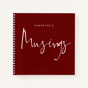 Carnet Musées de script minimalistes Nom Bourgogne