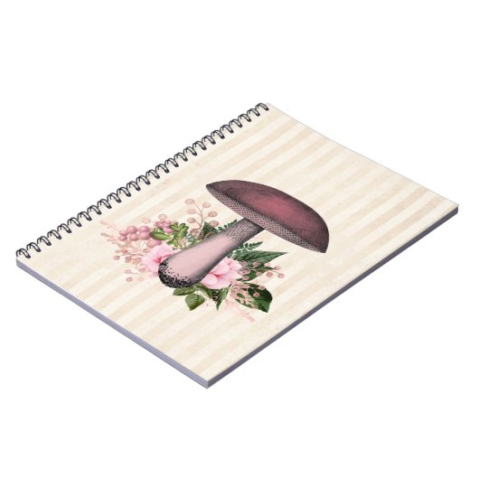 Carnet Mushroom et compilation florale (Côté gauche)