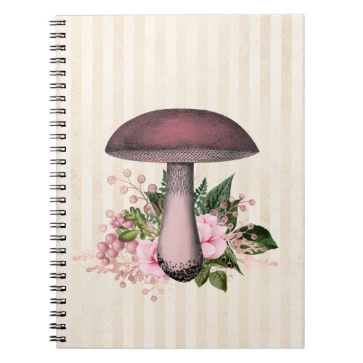 Carnet Mushroom et compilation florale (Devant)
