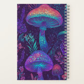 Carnet Mushroom Neon Forest Dreamscape (Verso)