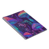 Carnet Mushroom Neon Forest Dreamscape (Côté Droit)