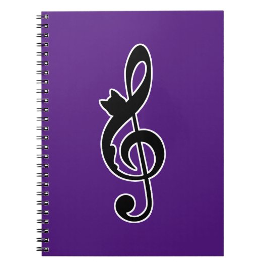 Carnet Music Cat Clef (Devant)
