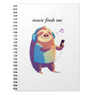 Carnet "Music Finds Me" musique vibes design