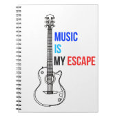 Carnet Music is my escape (Devant)