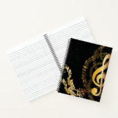 Carnet Music Note Luxe Design Royal (Intérieur)