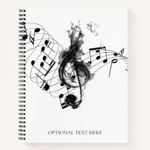 Carnet Music Note Luxe personnalisé