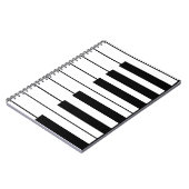 Carnet music-themed piano keys (Côté gauche)