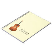 Carnet Musicien de basse debout Musique enseignant Jazz B (Côté gauche)