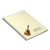 Carnet Musicien de guitare acoustique professeur de musiq (Côté Droit)