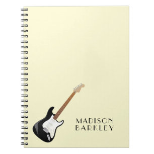 Carnet Musicien de guitare électrique professeur de musi