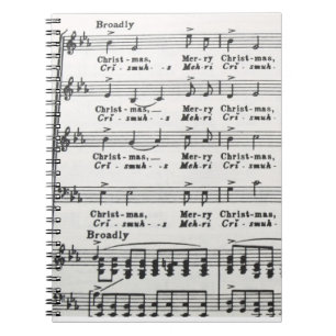Carnet Musique de feuille de chanson de Noël