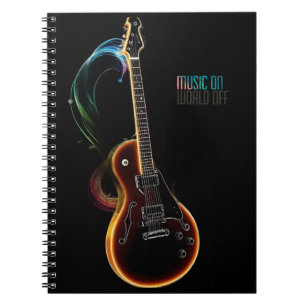Carnet musique de guitare sur