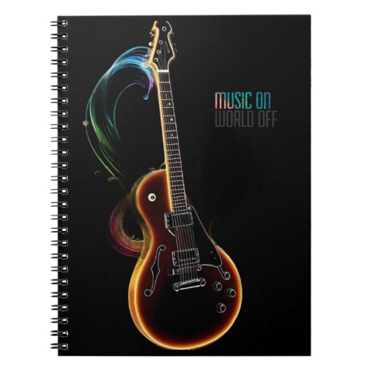 Carnet musique de guitare sur (Devant)