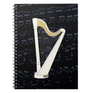Carnet Musique d'harpe de pédale