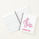 Carnet Musique d'oiseau rose (Intérieur)