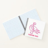 Carnet Musique d'oiseau rose (Intérieur)